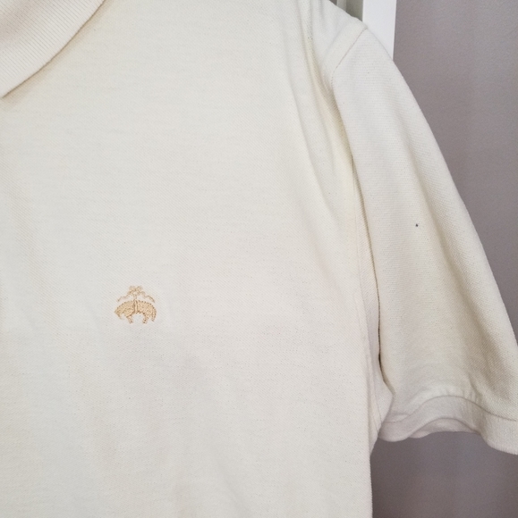 Brooks Brothers Logo Yellow Polo Shirt Large - Picture 7 of 8